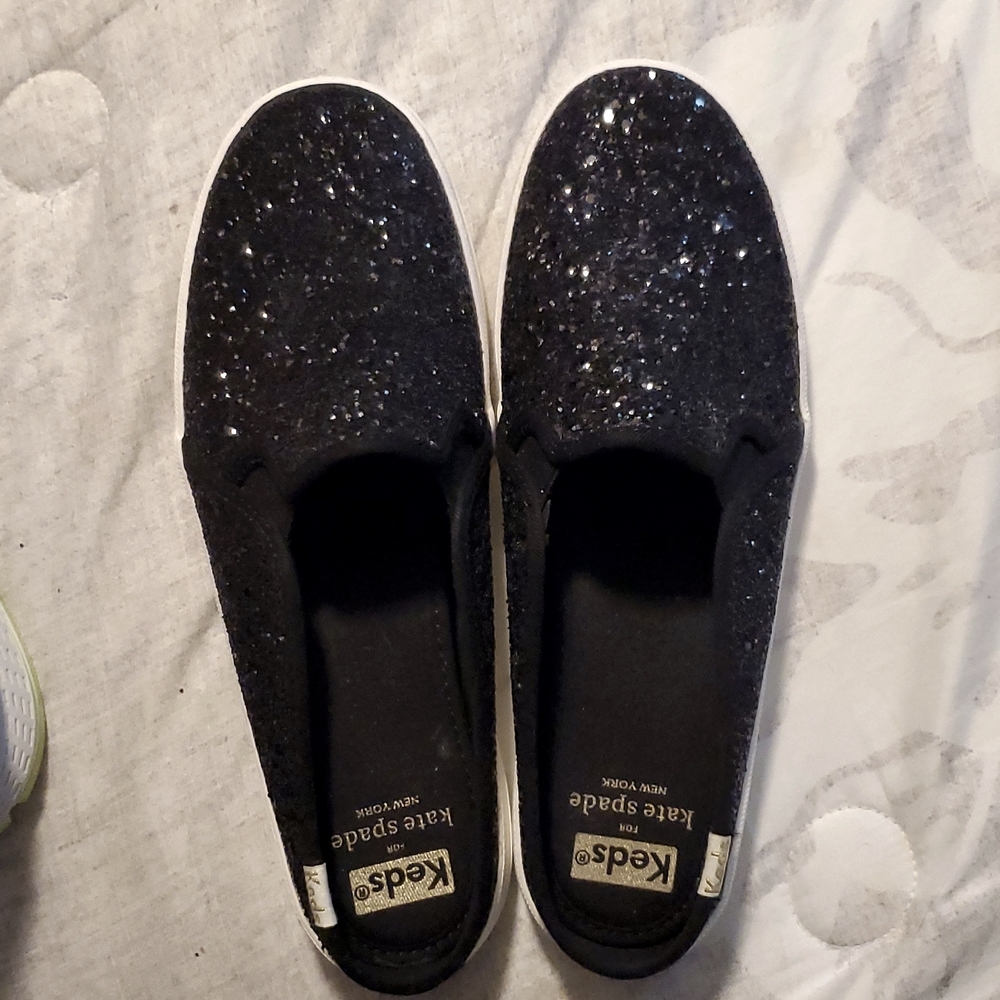 Keds x Kate Spade glitter slip-ons size 7